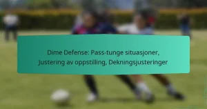 Dime Defense: Pass-tunge situasjoner, Justering av oppstilling, Dekningsjusteringer